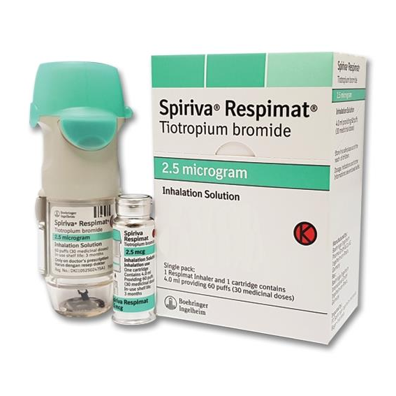 SPIRIVA RESPIMAT Tiotropium 2 5mcg / puff (5mcg / dose) Solution for